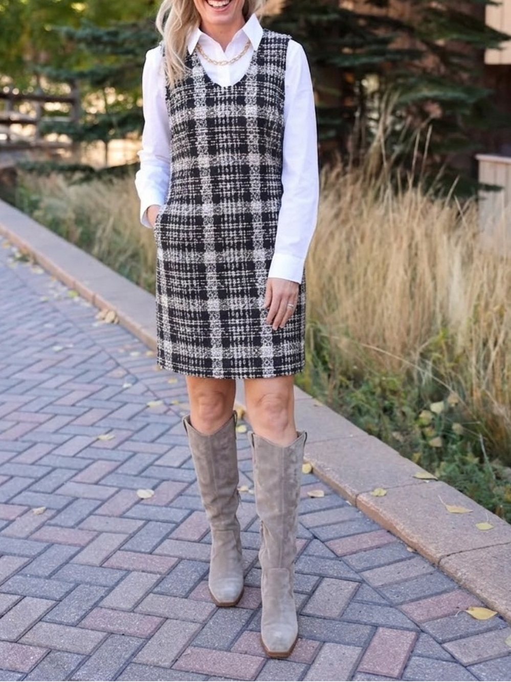 THEORY $465 • size 12 • “Sculpt U Dress” in Tweed fall 2020 collection